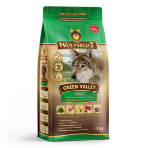 wolfsblut hundefutter 12,5kg green valley futtersack mit Wolfsbild,