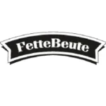 Logo von fette beute, in schwarz weissem bogen, sowie gross dem Namen